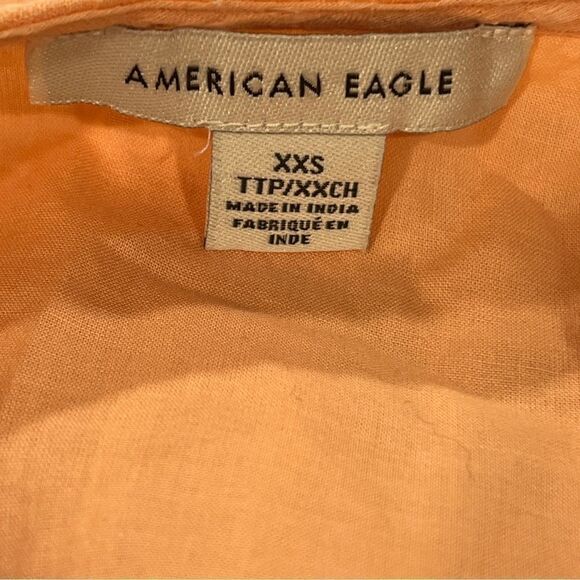 American Eagle salmon color lace crop top size XXS - Picture 9 of 13